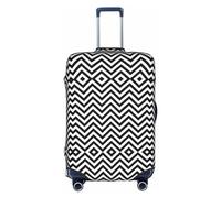 Mjinbiao Copritavolo Bandiera del Marocco, protezioni per valigie adatte a valigie di quattro dimensioni per viaggi, Zigzag Stripe., XL