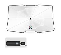 MJITA Parasole per Auto Parabrezza, per Alfa Romeo Stelvio (949) 2017-2022 2023 Pieghevole Parasole per Auto Parabrezza Interno a Ombrello, Parasole Anti-UV