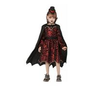 Mjjsk Costume da strega vampiro da bambina, per Halloween, medievale, rinascimentale, vintage, retrò, gotico, carnevale, abito da principessa, vino, 4-5 Anni