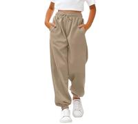 Mjjsk Ragazze Scuola Pantaloni Bambini Sport Pe Jogging Pantaloni Classico Morbido Tuta Pantaloni Casual Pantaloni Della Tuta Bambini Unisex Activewear, cachi, 13-14 Anni