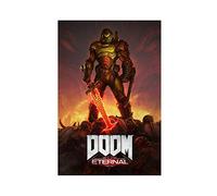 MJKO DOOM Eternal - Poster su tela, decorazione per camera da letto, sport, ufficio, stanza, regalo, senza cornice, 30 x 45 cm