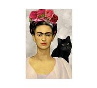 MJKO Frida Kahlo 4 poster su tela da parete, decorazione artistica da parete, per soggiorno, camera da letto, senza cornice, 30 x 45 cm