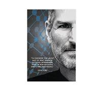 MJKO Poster su tela per imprenditore, Steve Jobs, decorazione per camera da letto, decorazione per ufficio, decorazione per camera da letto, 30 x 45 cm