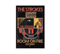 MJKO The Strokes Room On Fire - Poster su tela, decorazione per camera da letto, decorazione per ufficio, decorazione per camera da letto, 60 x 90 cm