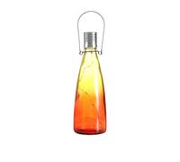 MJLOMJ Luci solari - Lanterne solari da appendere per esterni, luci da giardino impermeabili per patio, cortile, campeggio, prato, feste e illuminazione decorativa del paesaggio (rosso, luce bianca)