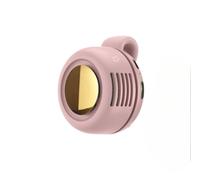 MJLOMJ Mini ventilatore silenzioso senza pale, portatile, con clip per girovita/collo, ricaricabile, con 3 velocità, per viaggi, ufficio, regalo estivo per gli amanti delle attività all'aperto (rosa)