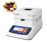 MJMLUCK Analizzatore di umidità Fast Lab, misuratore di umidità alogeno Automatico, con Touch Screen da 5 Pollici, capacità 120 g, leggibilità 0,01%, Temperatura Regolabile 40-230 °C, per Uso agrico