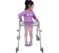 MJMLUCK Ausilio per la deambulazione Regolabile in Altezza con Ruota del Sedile, Telaio per Bambini in Piedi con Supporto per sedili per deambulatori disabili sotto Le Doppie asc