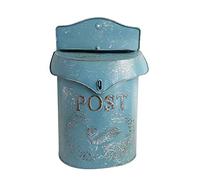 MJMLUCK Cassetta delle Lettere, Cassetta Postale, Cassetta delle Lettere da Parete, Cassetta Postale, Cassetta dei Suggerimenti, Decorazione per Esterni in Stile Vintage in Ferro