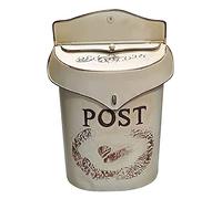 MJMLUCK Cassetta delle Lettere, Cassetta Postale, Cassetta Postale da Parete, Cassetta Postale con Serratura in Metallo, Cassetta Postale, Cassetta dei Suggerimenti, Decorazione