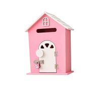 MJMLUCK Cassetta Postale in Legno Spesso con Serratura, Design con Porta Aperta, Cassette postali con Cerniera in Metallo, Porte di Ingresso più Ampie, Cassette postali da Parete