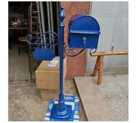 MJMLUCK Cassetta Postale in Metallo con Serratura, Cassette postali da Terra con Design a cartellino, Cassette postali per pacchi Antipioggia per Esterni, Apertura per invio con