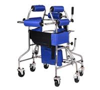 MJMLUCK Deambulatore Pieghevole, Girello con Ruote, Girello per Bambini, Telaio di Supporto riabilitativo, Telaio di Supporto Regolabile in Altezza con Cuscino (Colore: B, dimens