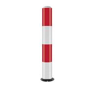 MJMLUCK Paletto di Sicurezza Solare con fotosensore Intelligente, paletto in Tubo d'Acciaio con LED, Design Riflettente Notturno, barriera di parcheggio, per Aree sensibili al TR