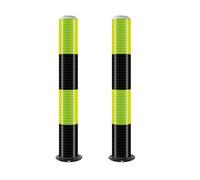 MJMLUCK Paletto di Sicurezza Solare con fotosensore Intelligente, paletto in Tubo d'Acciaio con LED, Design Riflettente Notturno, barriera di parcheggio, per Aree sensibili al TR