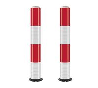 MJMLUCK Paletto di Sicurezza Solare con fotosensore Intelligente, paletto in Tubo d'Acciaio con LED, Design Riflettente Notturno, barriera di parcheggio, per Aree sensibili al TR