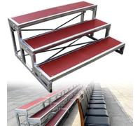 MJMLUCK Pedane corali Portatili, Piattaforma per Scale per Coro a Livello per aule e chiese, gradini a più Livelli per Foto di Gruppo e Uso Come leggio (3 Livelli)