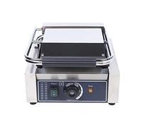 MJMLUCK Sandwich Quesadilla Maker, Commercial Single Panini Sandwich Press Grill 1800W Sandwich Cast Iron for Bakeries, Restaurants, Kiosks