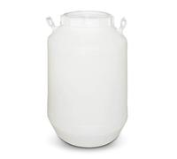 MJMLUCK Secchio per Esterni, Contenitore per Acqua da Campeggio, Coperchio per Vasca d'Acqua Addensato, Secchio in plastica per Uso Alimentare, Grande Serbatoio di stoccaggio (Bianco 30L)
