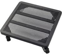 MJMLUCK Supporto per Piante con Ruote Resistenti e bloccabili, Contenitore per fioriere in Metallo Quadrato su Ruote in Gomma TPR, capacità di Trasporto di 360 libbre per Interni ed Esterni, B2-10 (