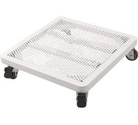 MJMLUCK Supporto per Piante con Ruote Resistenti e bloccabili, Contenitore per fioriere Quadrato in Metallo su Ruote in Gomma TPR, capacità di Trasporto di 360 libbre per Interni ed Esterni, B2-10 (