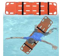 MJMLUCK Tavola spinale acquatica per Piscina pubblica, tavola spinale Galleggiante Pieghevole per la Colonna vertebrale, tavola spinale salvavita in plastica per Il Pronto soccor