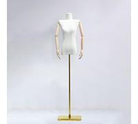 MJMLUCK Torso di manichino Femminile con spilli, 57-80,7 Pollici, manichino Femminile, Busto, Altezza Regolabile per Esposizione di Abiti, Cucito, Corpo Femminile Portatile, Quadrato Argento b