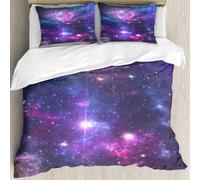 MJNLYDAO Con cuscino, reversibile, coperchio extra-large, con cerniera, fibre morbide materiale leggero,Piccola parte di un campo stellare infinito nello spazio dell'Universo. Elementi,228x264cm