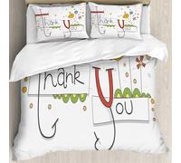 MJNLYDAO Con cuscino, reversibile, coperchio extra-large, con cerniera, fibre morbide materiale leggero,Simbolo dell'alfabeto con parole e cartelli di benvenuto colorati, design per ba,228x264cm