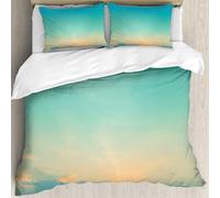 MJNLYDAO Con cuscino, reversibile, coperchio extra-large, con cerniera, fibre morbide materiale leggero,Immagine di cielo sereno durante il giorno da utilizzare come sfondo.,228x264cm