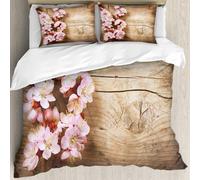 MJNLYDAO Con cuscino, reversibile, coperchio extra-large, con cerniera, fibre morbide materiale leggero,Pianta in primo piano floreale, frutteto di fiori primaverili su un'immagine di,228x264cm