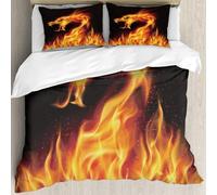 MJNLYDAO Con cuscino, reversibile, coperchio extra-large, con cerniera, fibre morbide materiale leggero,Fiamma Fiamma Texture Per Sfondo Di Fuoco Di Forma Strana Carne Fiammata Bruciat,228x264cm