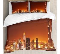 MJNLYDAO Con cuscino, reversibile, coperchio extra-large, con cerniera, fibre morbide materiale leggero,Dubai, Emirati Arabi Uniti Burj Khalifa La torre più alta del mondo mai costruit,228x264cm