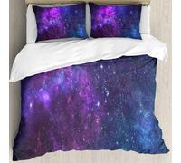 MJNLYDAO Con cuscino, reversibile, coperchio extra-large, con cerniera, fibre morbide materiale leggero,pianeti e galassia sfondo fantascientifico. L'astronomia è lo studio scientifico,228x264cm