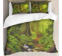 MJNLYDAO Con cuscino, reversibile, coperchio extra-large, con cerniera, fibre morbide materiale leggero,Le giungle tropicali profonde del sud-est asiatico in agosto (2),228x264cm