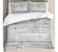 MJNLYDAO Con cuscino, reversibile, coperchio extra-large, con cerniera, fibre morbide materiale leggero,Tavole di legno grigio con nodi,228x264cm