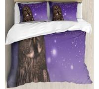 MJNLYDAO Con cuscino, reversibile, coperchio extra-large, con cerniera, fibre morbide materiale leggero,Un gufo reale eurasiatico o gufo reale. Vola con le ali spiegate contro un cielo,228x264cm