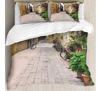MJNLYDAO Con cuscino, reversibile, coperchio extra-large, con cerniera, fibre morbide materiale leggero,strada a Pienza Toscana Italia,228x264cm