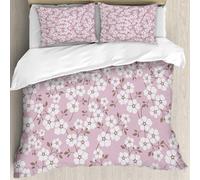 MJNLYDAO Con cuscino, reversibile, coperchio extra-large, con cerniera, fibre morbide materiale leggero,Floreale senza soluzione di continuità con fiori colorati disegnati a mano. Cari,228x264cm