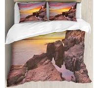 MJNLYDAO Con cuscino, reversibile, coperchio extra-large, con cerniera, fibre morbide materiale leggero,Il faro di Bass Harbor Head nel Parco nazionale di Acadia, Maine, USA. Fotografa,228x264cm