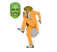 MJPARTY The Mask, Costume deluxe da gangster zoot anni '90, con maschera, taglia: M (petto 86-106 cm)