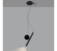Mjsdjof Lampada a sospensione da comodino a tubo lungo, faretto a sospensione con flauti a soffitto con lente ottica, moderna lampada a sospensione a LED da 3W 4000K, luci da lettura per divano ad ang