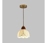 Mjsdjof Lampada a sospensione in ceramica a forma di ventaglio, lampade a sospensione bianche for isola cucina, lampada a sospensione decorativa for sala da pranzo, attacco E27