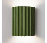 Mjsdjof Lampada da parete con illuminazione su e giù, lampada da parete in resina verde, applique da parete con illuminazione G9, lampade da parete sul comodino, luci da parete moderne e minimaliste p