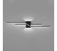 Mjsdjof Lampada da Parete lineare Ultrasottile, Lampada da Parete a Striscia Lunga in Alluminio con Paralume in Acrilico, Applique da Comodino, Applique Moderne a LED, Illuminazione a Parete di Fondo