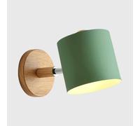 Mjsdjof Lampada da parete regolabile da comodino, lampada da parete in metallo Macaron, applique decorativa for interni, attacco E27, lampade da parete moderne e minimaliste(Green)