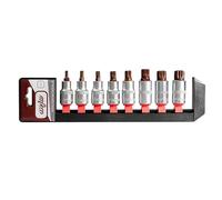MJW Set di attacchi a perno da 1/2" SPLINE 1/2" SPLINE: M5 | M6 | M8 | M10 | M12 | M14 | M16 | M18 Set 8 pezzi CrV 50BV30 | S2 DIN 3121