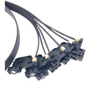 MJXACRLF 6 colori Sumper filtrante a inchiostro con tubazione compatibile con 1390 1400 R330 R290 T50 L800 Stampanti piatti Sistema di inchiostro Schermo di sostituzione della serranda