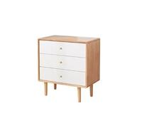 mjyyyds188 Gabinetto della camera da letto Cassettiera bianca for camera da letto con 3 cassetti portaoggetti, realizzata in legno, adatta for armadi, atri e camere degli ospiti