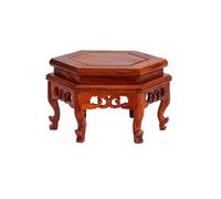 mjyyyds188 Supporto per Bonsai Supporto for espositore in Legno con Base Esagonale, for teiera, Ornamento in Pietra